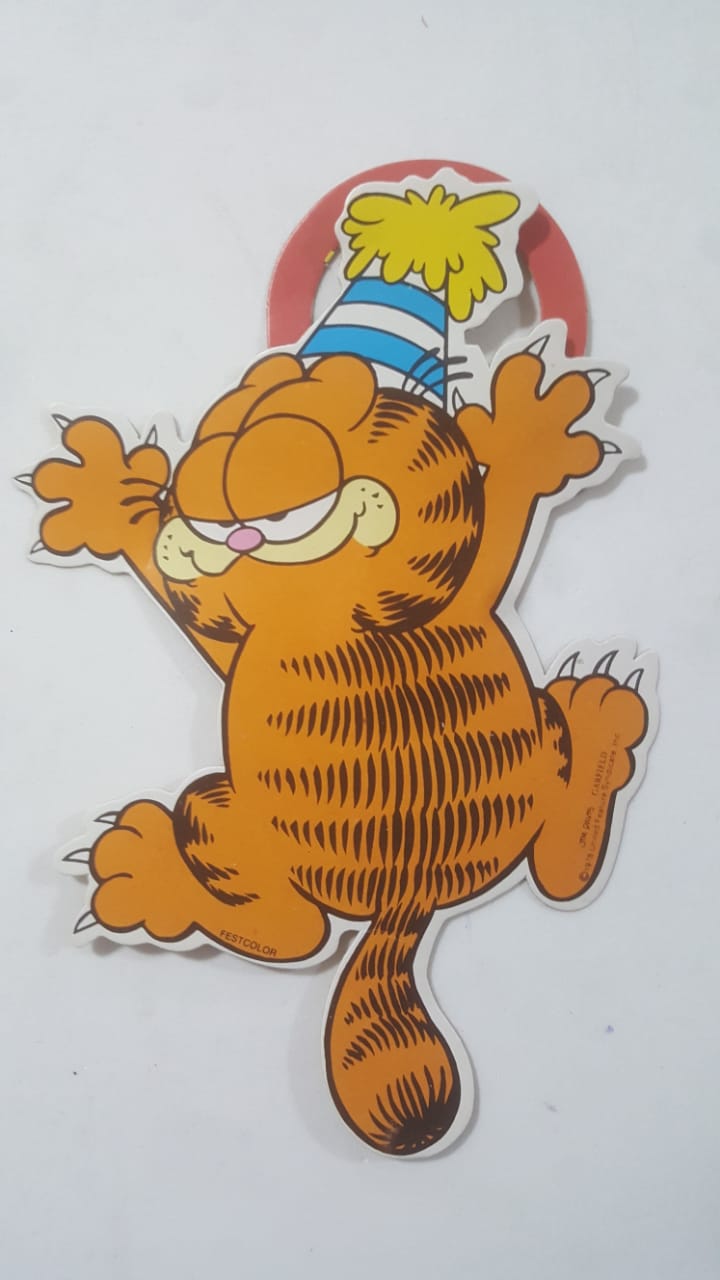 Adorno para Garrafa Garfield 10 unidades